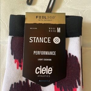 Stance Athletic Socks Black and White Performance